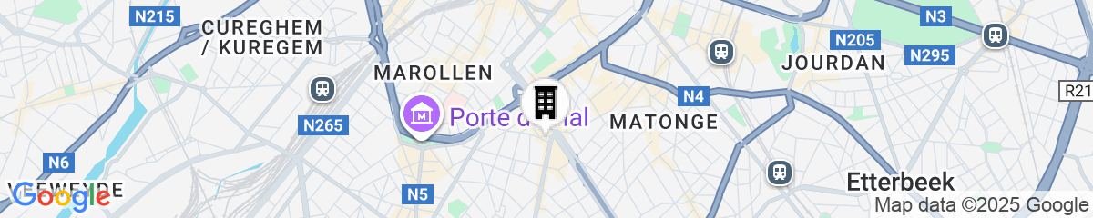 Map for Citybox Brussels