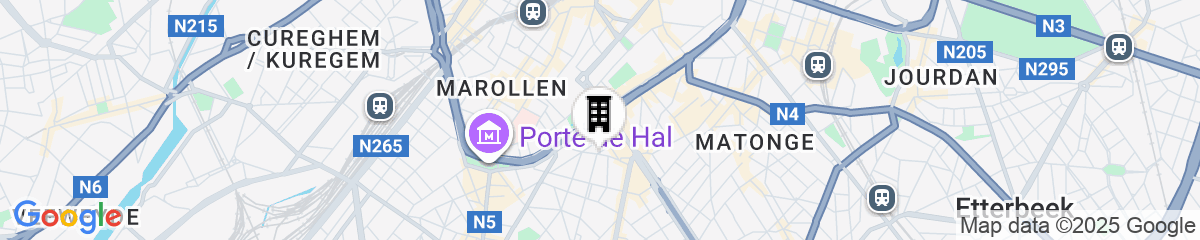 Map for NH Brussels Stéphanie