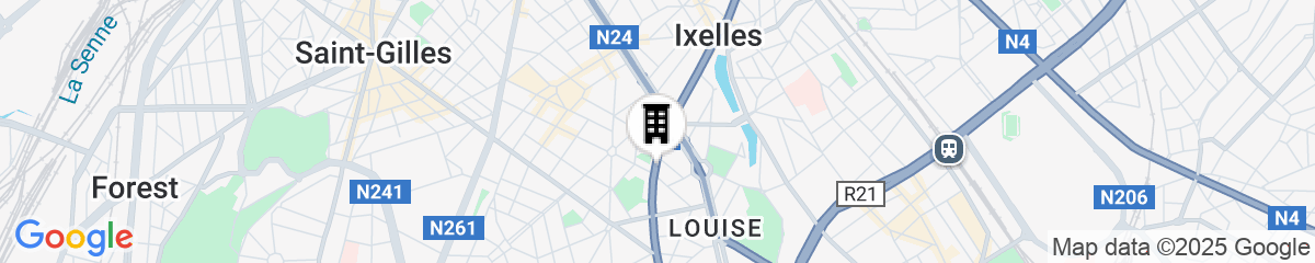 Map for Ibis Brussels Centre Châtelain