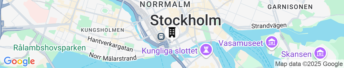 Map for Sheraton Stockholm Hotel