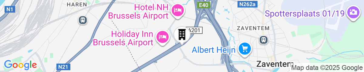 Map for Park Inn by Radisson Brussels Airport