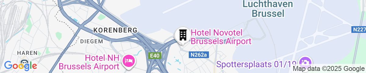 Map for Novotel Brussels Airport