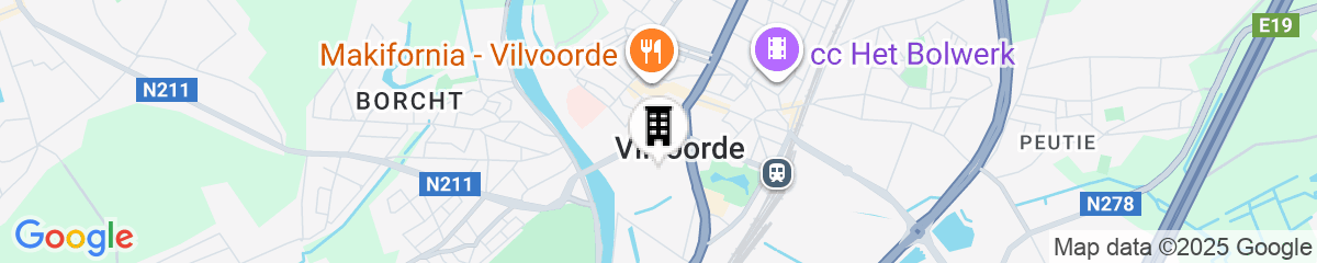 Map for Hotel The Lodge Vilvoorde