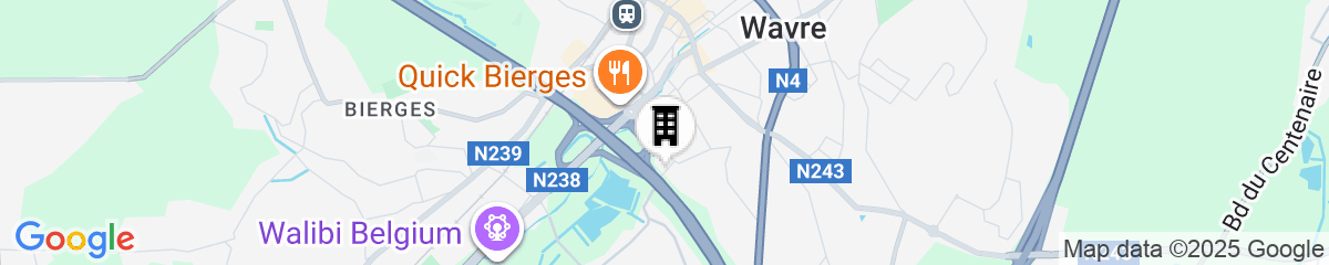 Map for ibis Wavre Brussels East