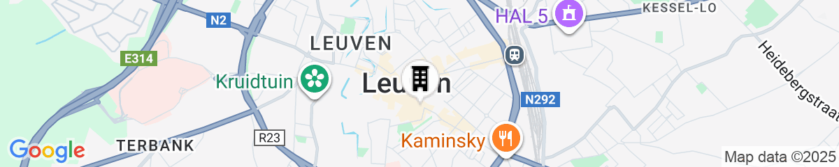 Map for pentahotel Leuven