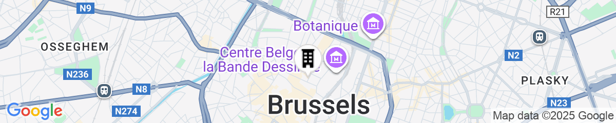 Map for easyHotel Brussels City Centre