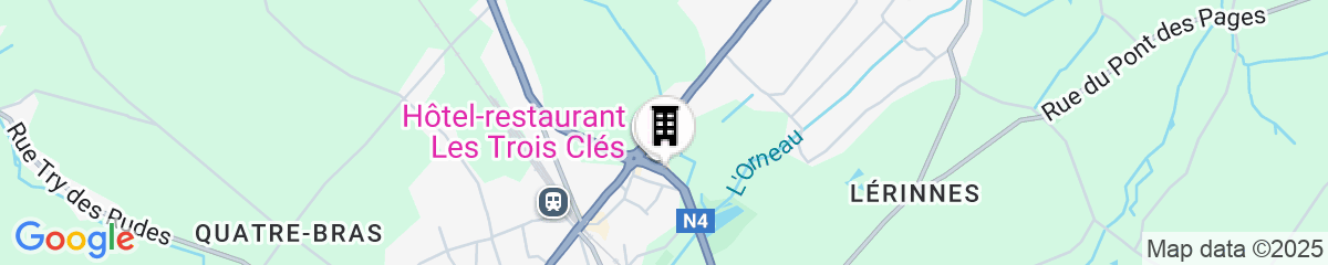 Map for Hotel Les 3 Clés