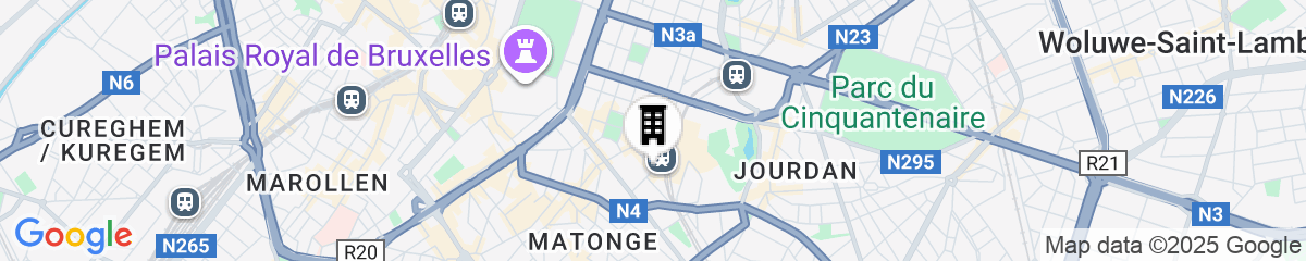 Map for Marriott Executive Apartments Brussels, European Quarter