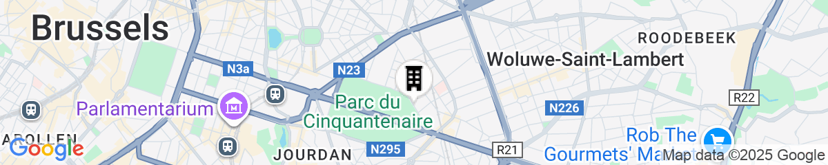 Map for Park Hotel Brussels