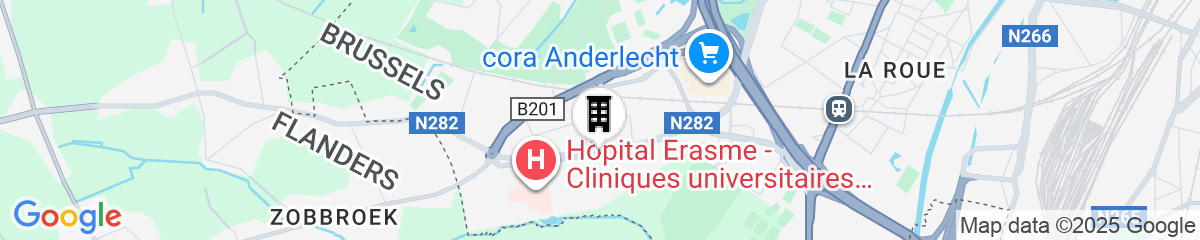 Map for ibis Brussels Erasmus