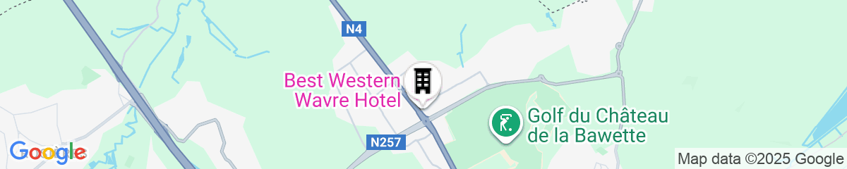 Map for Best Western Hotel Wavre