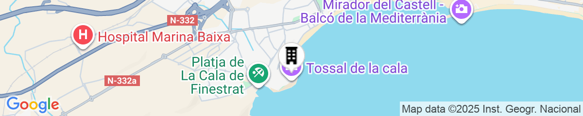 Map for Nomad Boutique Resort Benidorm 