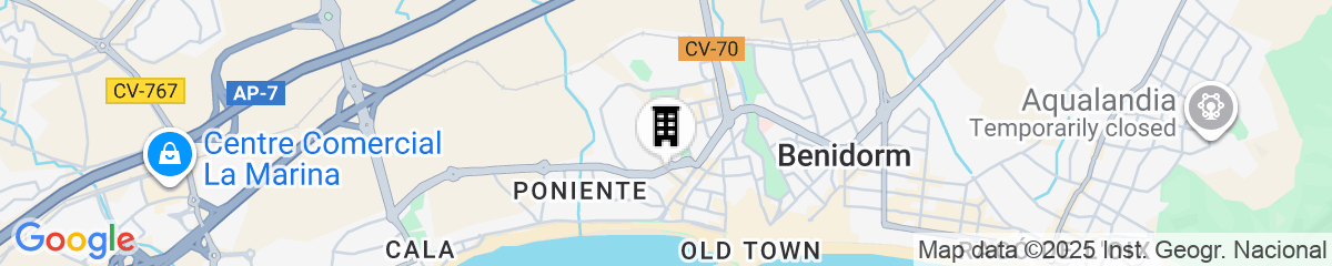 Map for Mercure Benidorm