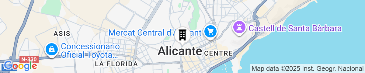 Map for B&B Hotel Alicante Centro