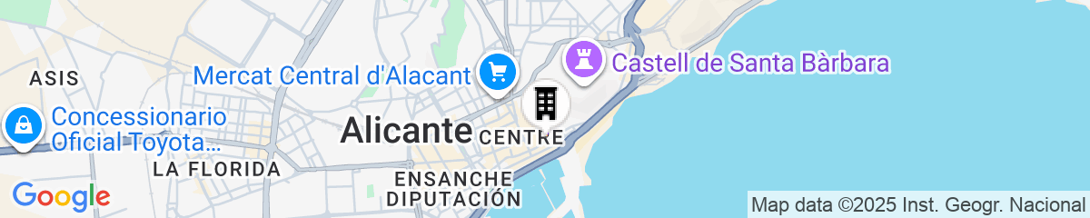 Map for Eurostars Pórtico Alicante