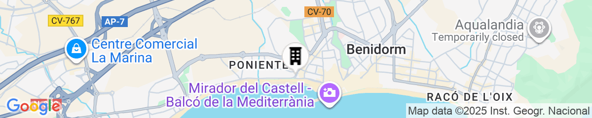 Map for Hotel RH Corona del Mar