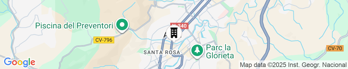 Map for Hotel Sercotel Ciutat d'Alcoi