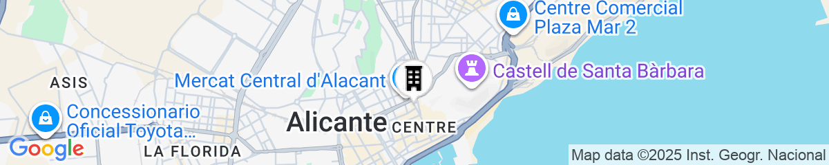 Map for Occidental Alicante