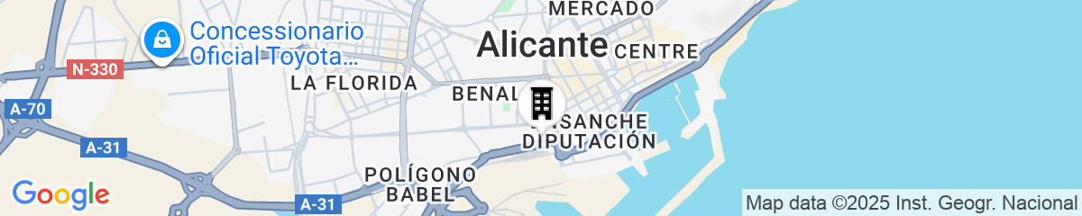 Map for AC Hotel Alicante by Marriott