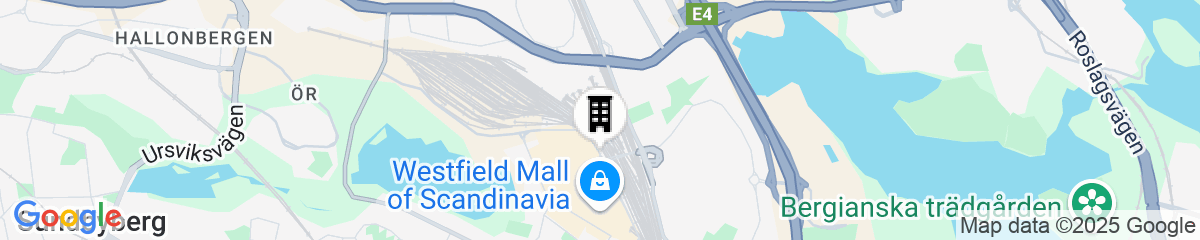 Map for Quality Hotel Strawberry Arena