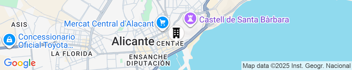 Map for Apartamentos Globus by Be Alicante