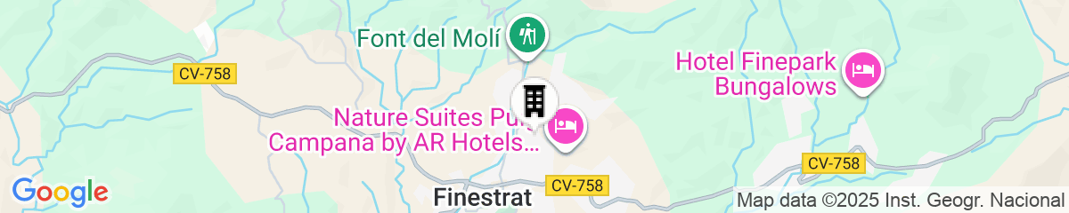 Map for Puig Campana Nature Suites Hotel & BTT