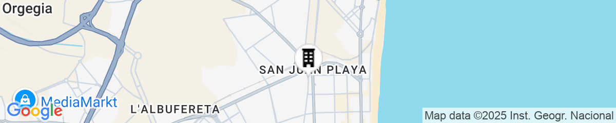 Map for Hotel Alicante Golf