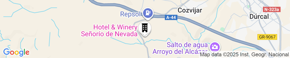 Map for Hotel & Winery Señorío de Nevada