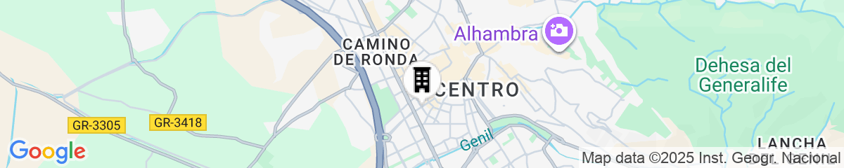 Map for Hotel Reino de Granada