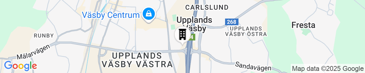 Map for Scandic Upplands Väsby