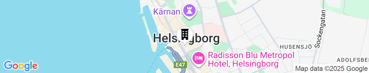 Map for Hotell Linnéa - Helsingborg