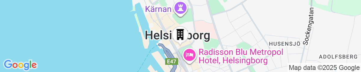 Map for Hotell Stadsparken