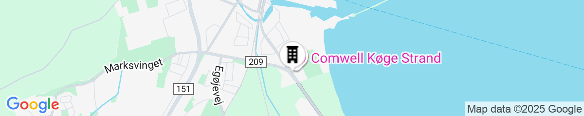 Map for Comwell Køge Strand