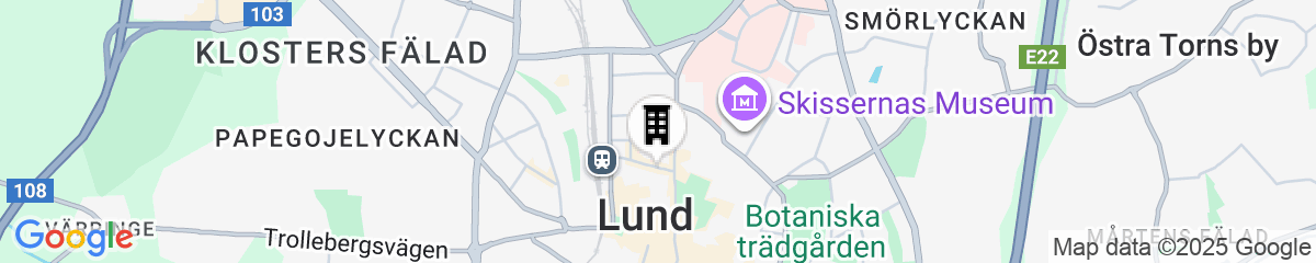 Map for Hotel Bishops Arms Lund