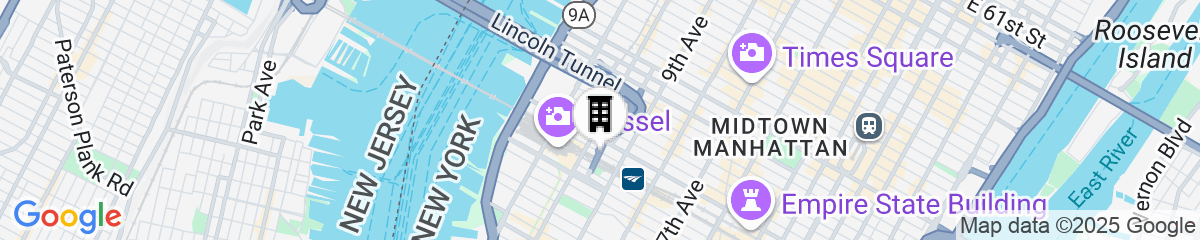 Map for Pendry Manhattan West