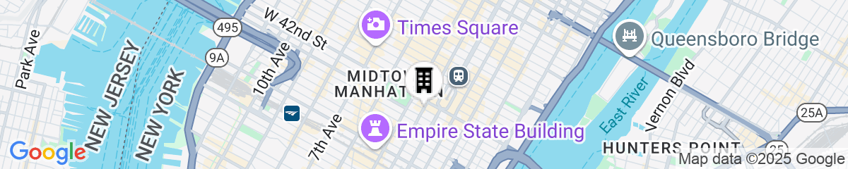 Map for Library Hotel by Library Hotel Collection