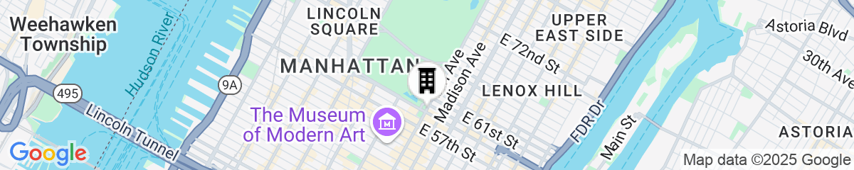 Map for The Sherry Netherland