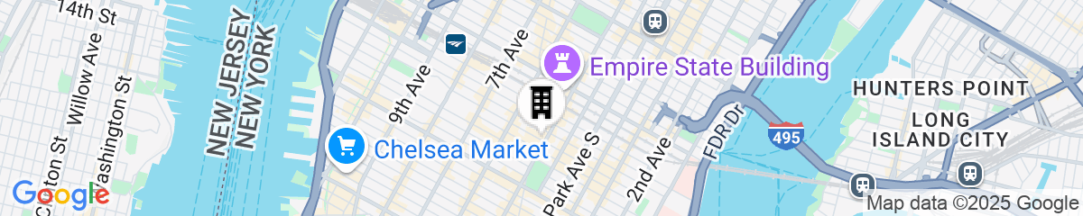 Map for The Fifth Avenue Hotel
