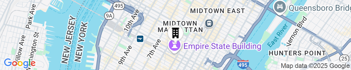 Map for Executive Hotel Le Soleil New York