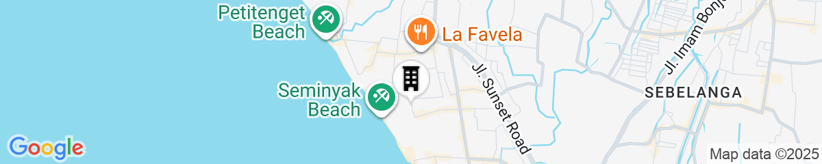 Map for Tijili Hotel Seminyak