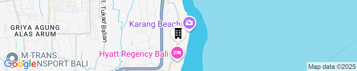 Map for Maya Sanur Resort & Spa