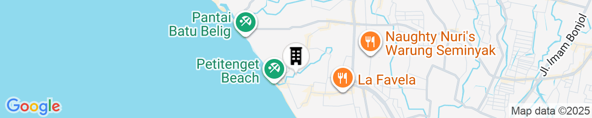 Map for Kayumas Seminyak Resort