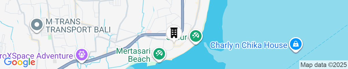 Map for Akana Boutique Hotel Sanur