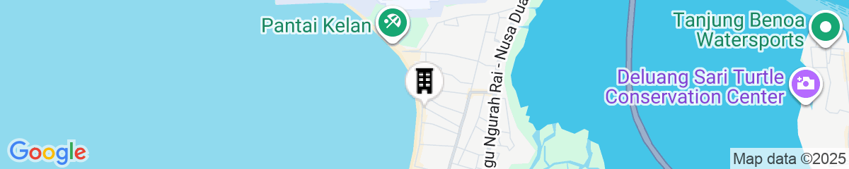 Map for Platinum Hotel Jimbaran Beach Bali