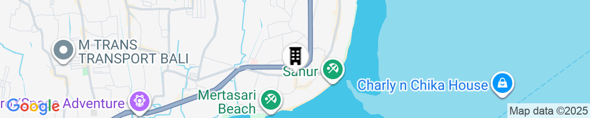Map for Taksu Sanur Hotel