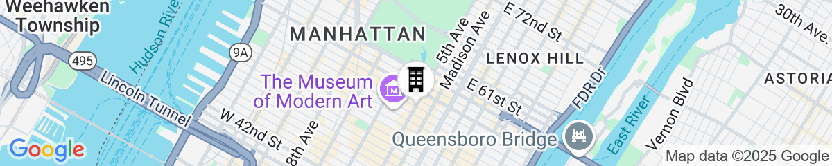 Map for The Peninsula New York