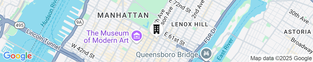 Map for Four Seasons Hotel New York