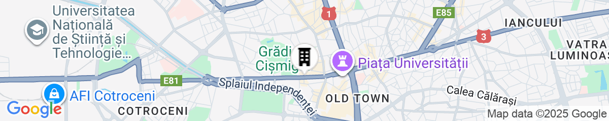Map for Hotel Cismigiu