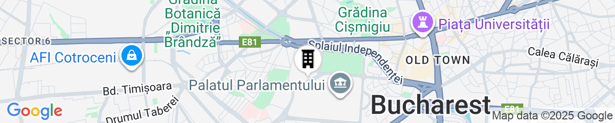 Map for Continental Forum Bucuresti Palatul Parlamentului