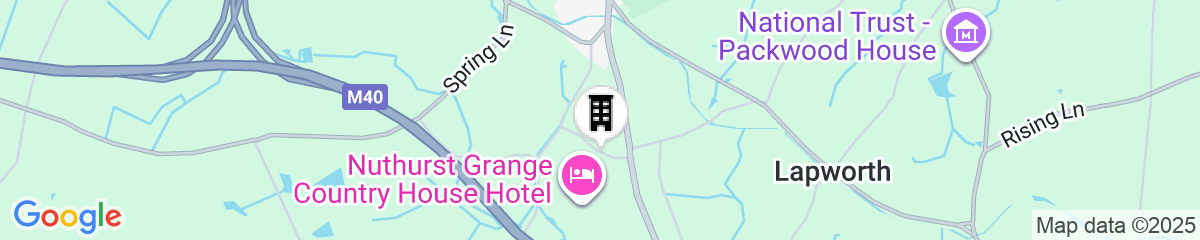 Map for Nuthurst Grange Country House Hotel